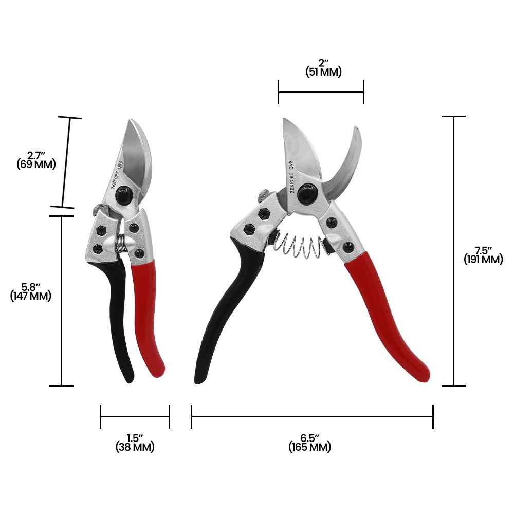 Zenport Industries, Single Hand Q Series V8 Professional Pruner QV8