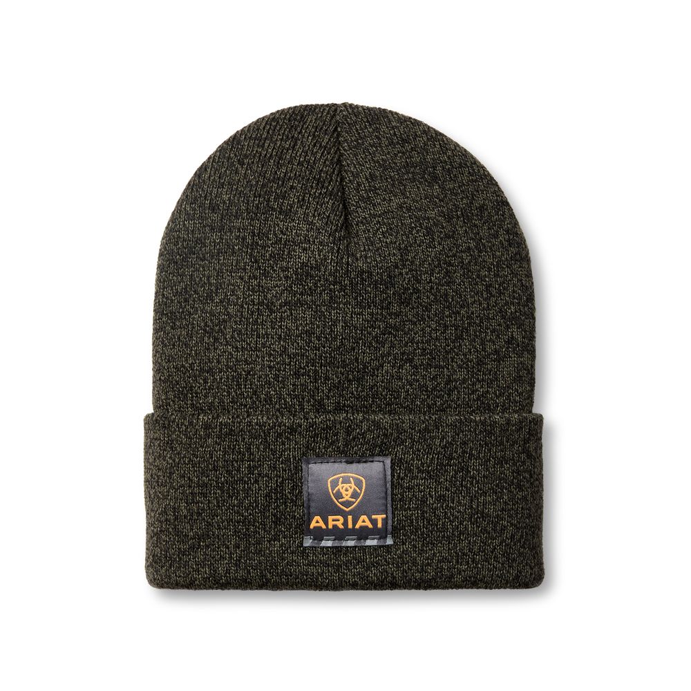 Ariat, Basil Black Marled Rebar Beanie