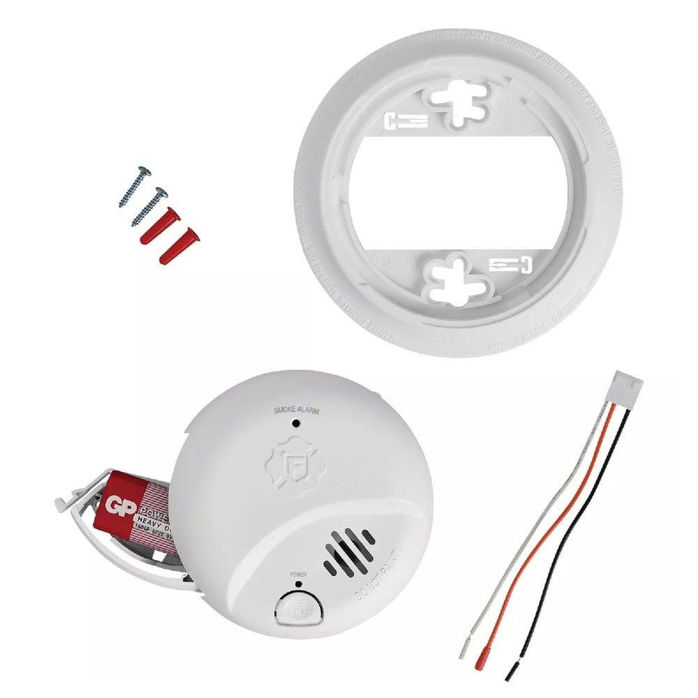 BRK, Interconnect Hardwire Ionization Smoke Alarm with Battery Backup