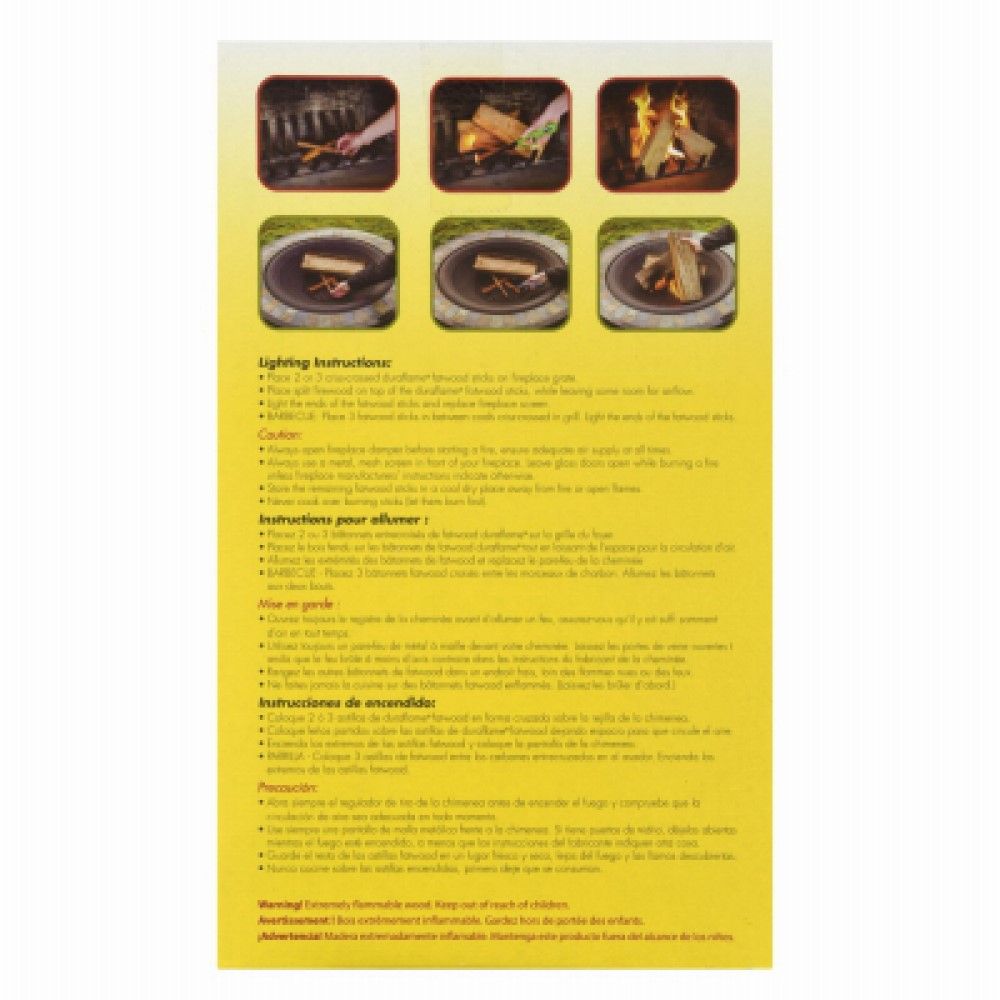 Duraflame, Fatwood Kindling Sticks Fire Starter, 12 pk