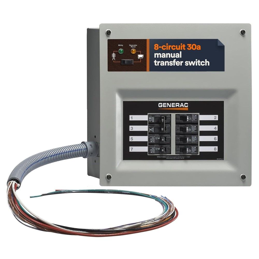 GENERAC, HomeLink Upgradeable 30 Amp Transfer Switch Kit
