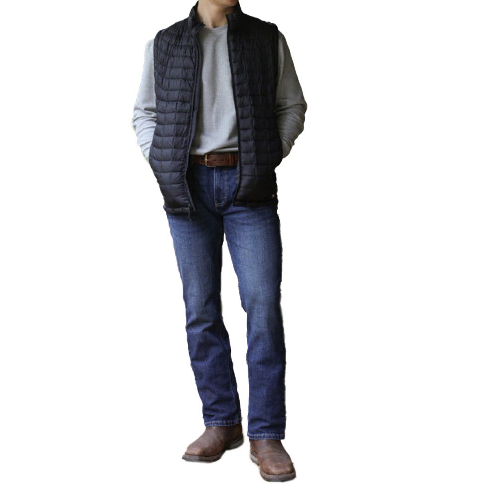 Key, Men's Aristocrat Dark Wash McKey Straight Fit Boot Cut Jeans