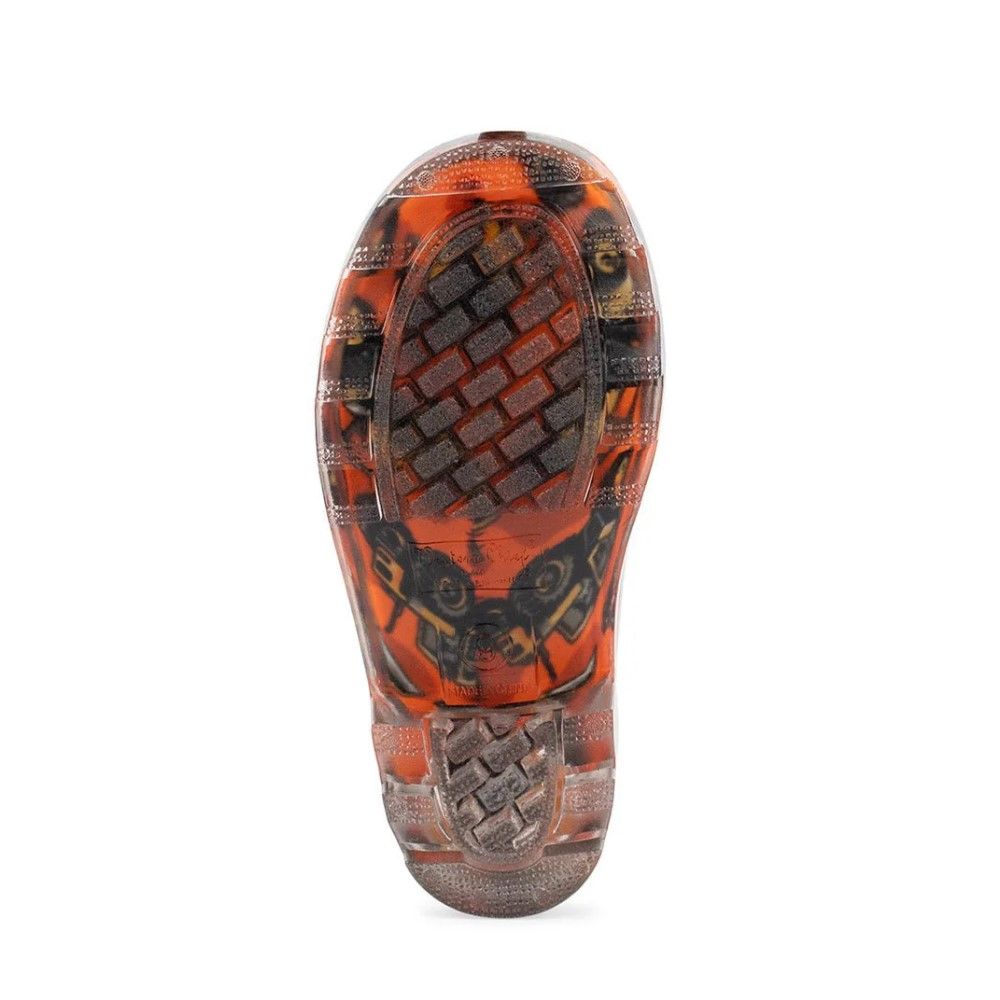 Western Chief, Kids Orange Tractors Lighted Rain Boot