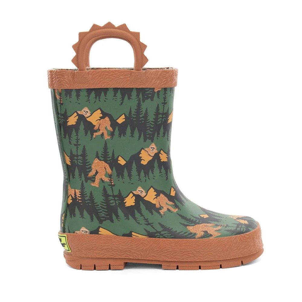 Western Chief, Kids Olive Bigfoot Rain Boot