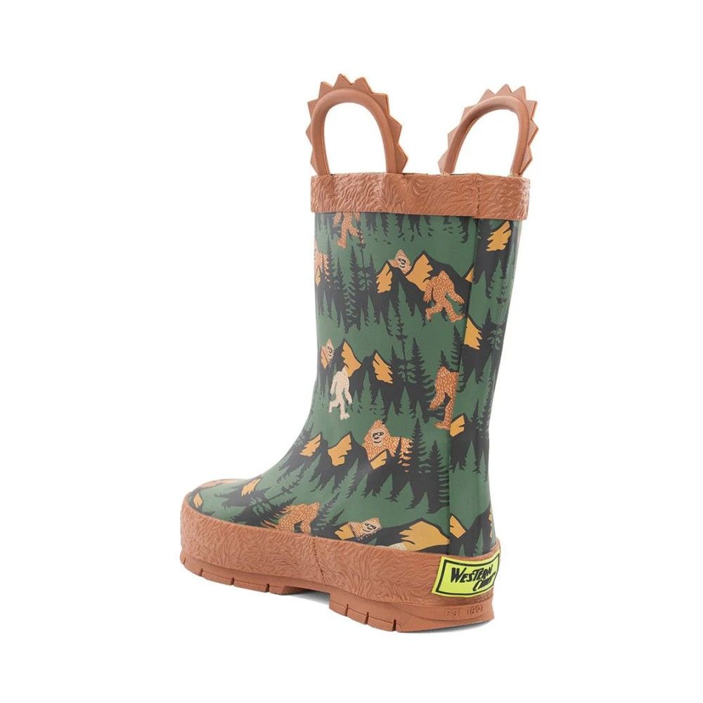 Western Chief, Kids Olive Bigfoot Rain Boot