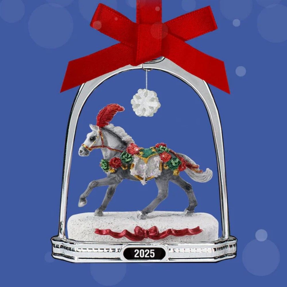Breyer, Christmas in Bloom 2025 Stirrup Ornament 