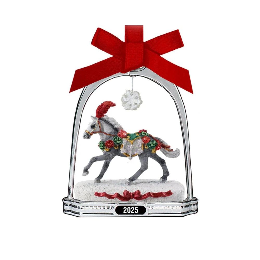 Breyer, Christmas in Bloom 2025 Stirrup Ornament