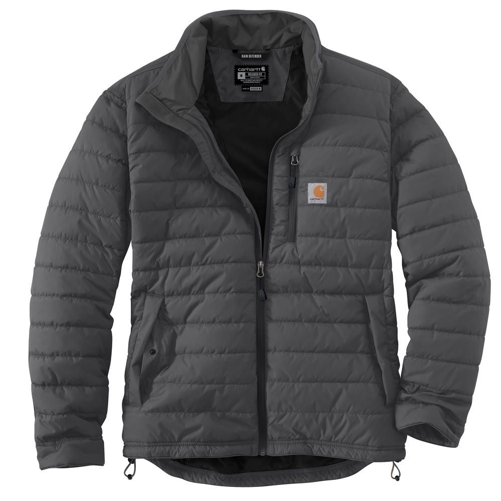 Carhartt, Men's Black Rain Defender® Insulated Relaxed Fit Lightweight Jacket