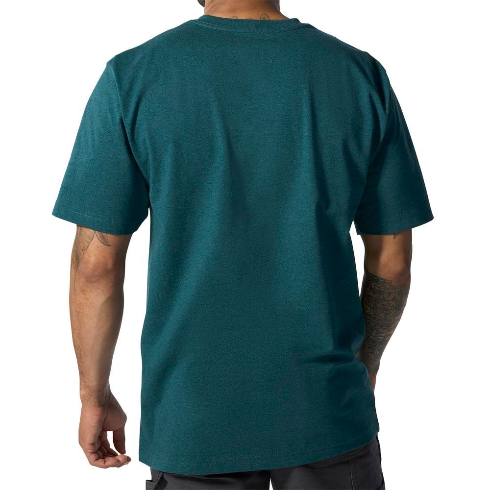 Carhartt, Men's Greenstone Heather Loose Fit Heavyweight Short-Sleeve Pocket T-Shirt
