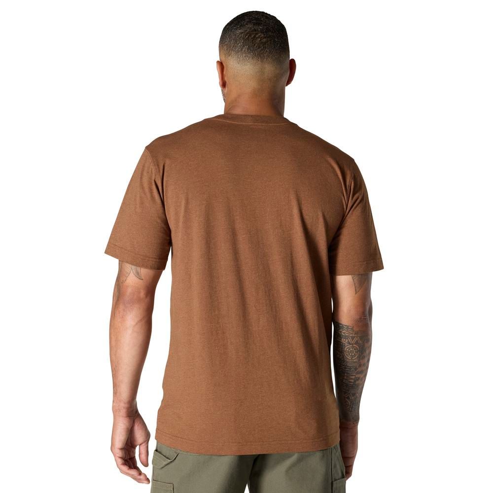 Carhartt, Men's Red Duck Heather Relaxed Fit Lightweight Short-Sleeve Script Graphic T-Shirt