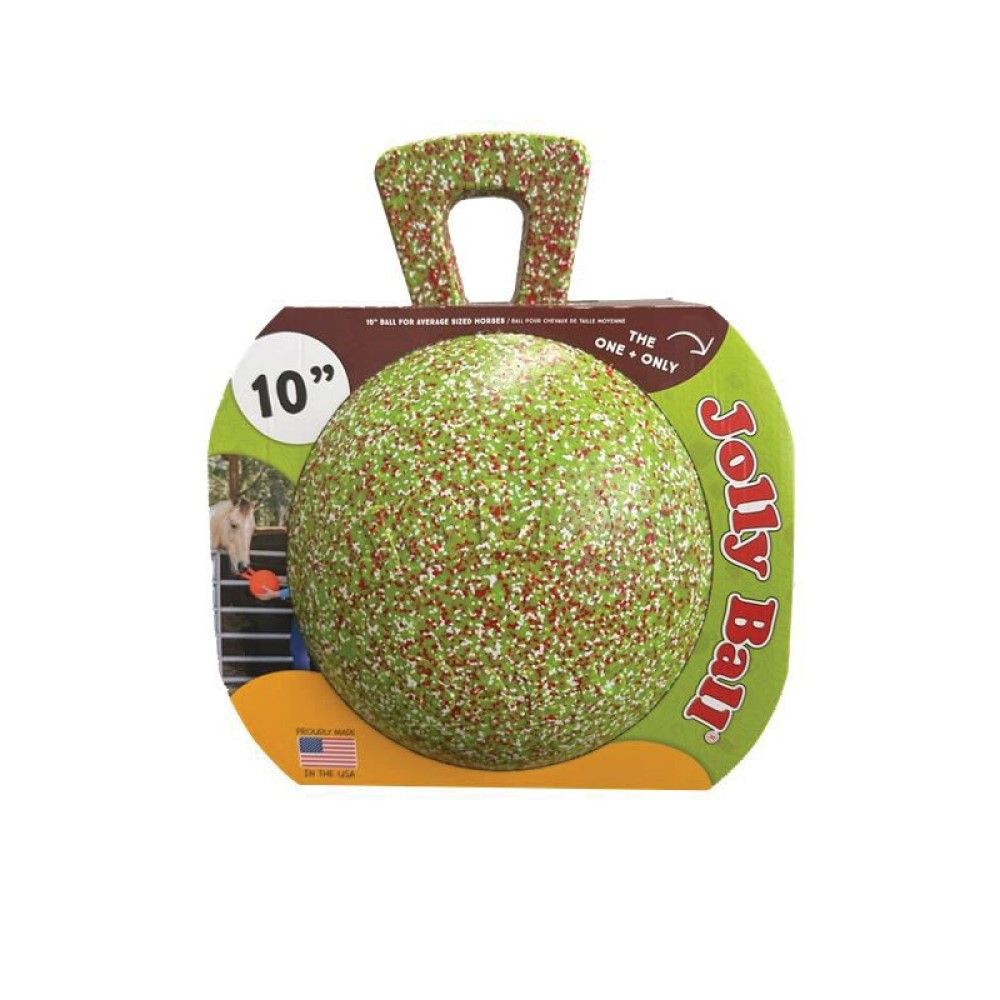Jolly Pets, 10" Horse Green/Red/White Jolly Ball