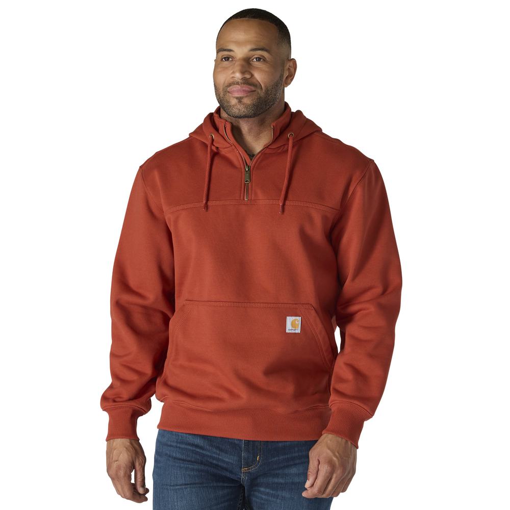 Carhartt フード付きレッドジャンパー M Carharttカーハート フードダウンジャケット レッド M未使用 00's