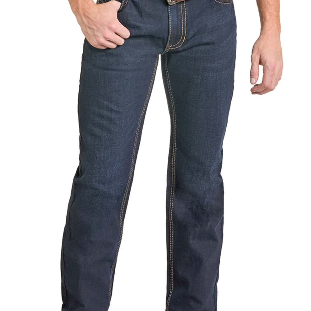 Rock & Roll, Men's Relaxed Fit Classic V Stackable Bootcut Jeans