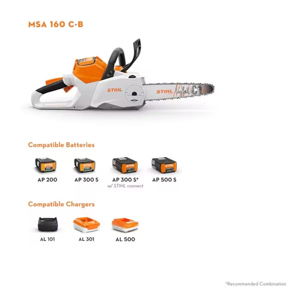 STIHL, MSA 160 C-B 12" Battery Powered Chainsaw