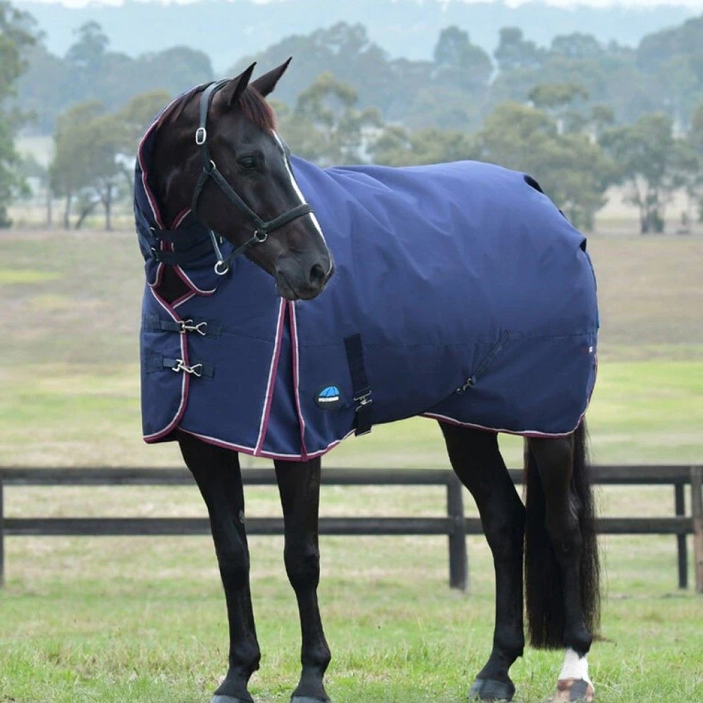 Weatherbeeta, Navy/Burgundy ComFiTec Essential Turnout Combo 360G