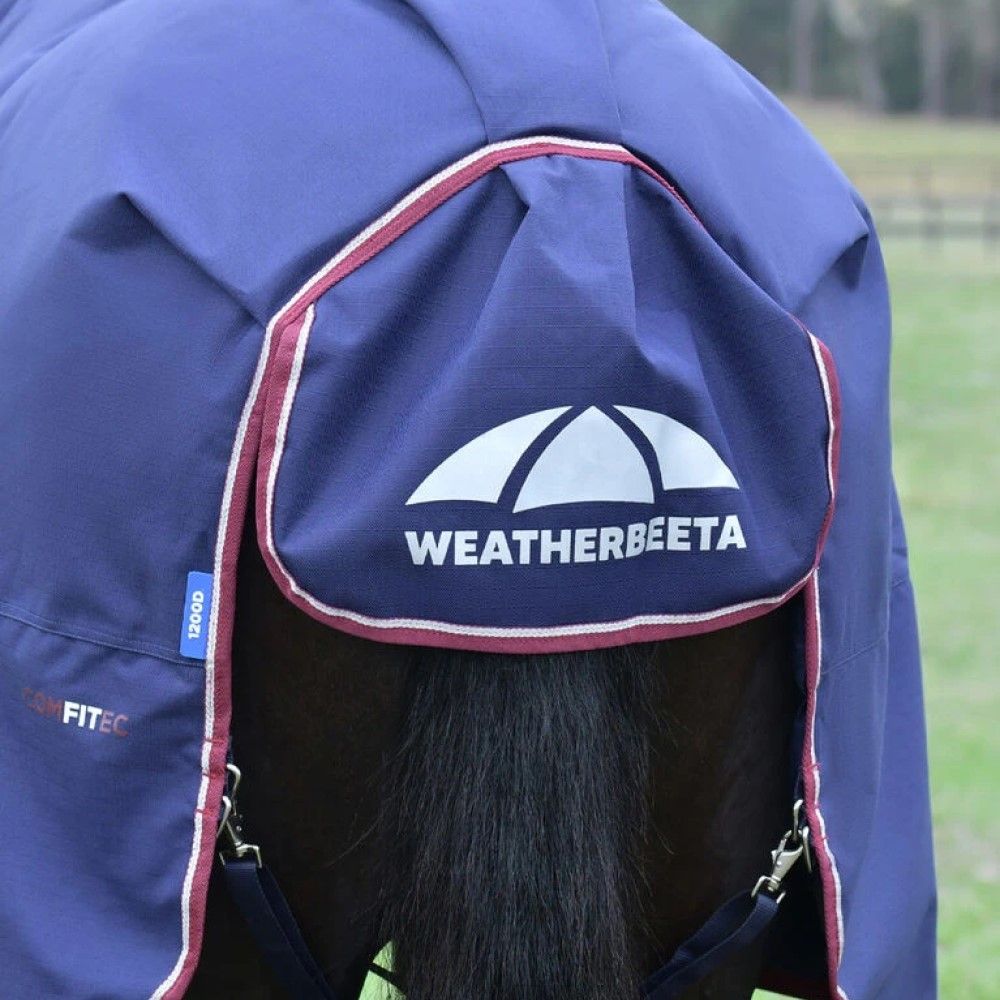 Weatherbeeta, Navy/Burgundy ComFiTec Essential Turnout Combo 360G