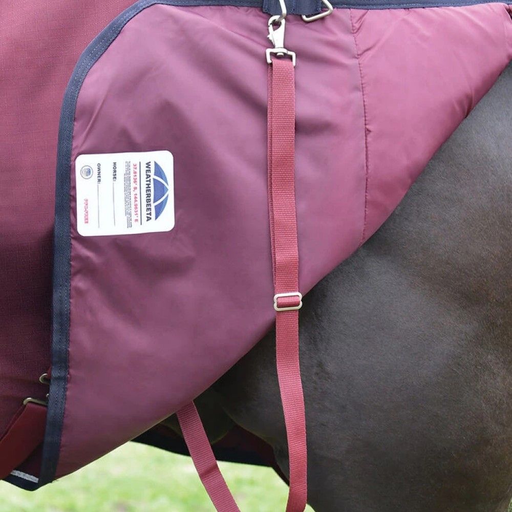 Weatherbeeta, Burgundy/Navy ComFiTec Essential Turnout 50G