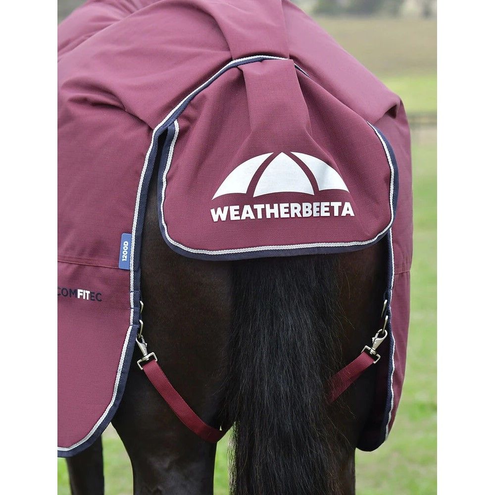 Weatherbeeta, Burgundy/Navy ComFiTec Essential Turnout 50G
