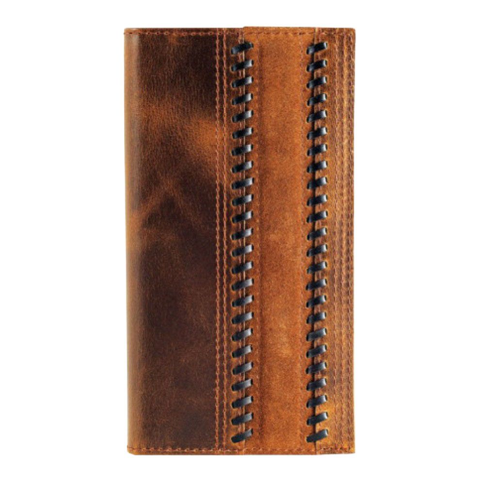 Justin, Leather Suede Trapunto Rodeo Wallet