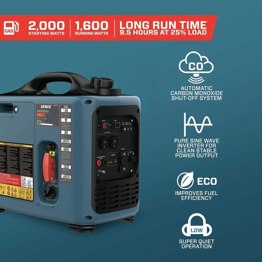 Senix, 2000 Watt Gas Inverter/Generator 