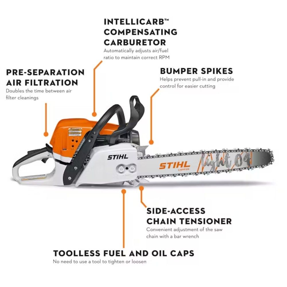 STIHL, 25" MS 391 Gas Powered Chainsaw