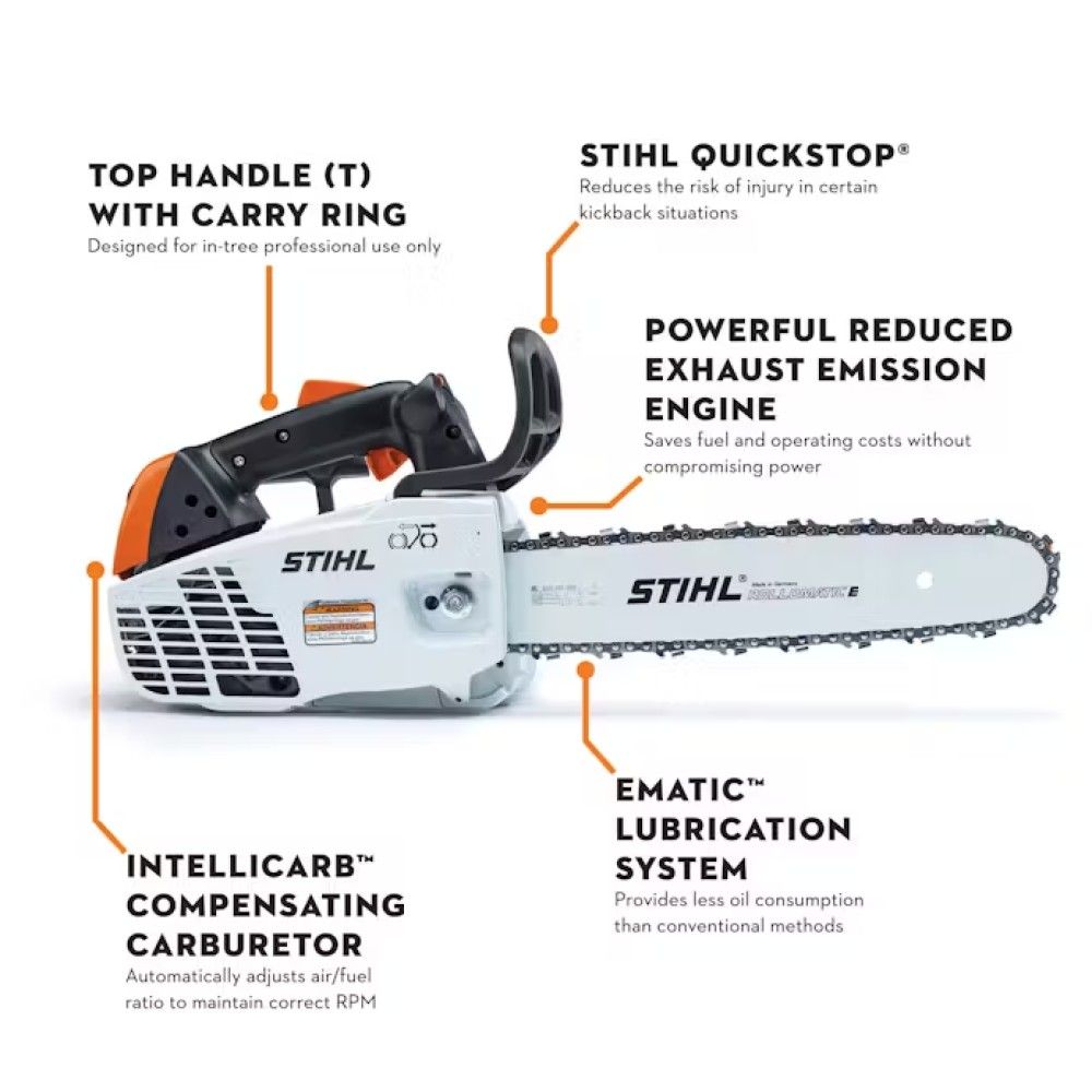 STIHL, 16" MS 194 T Gas Powered Chainsaw