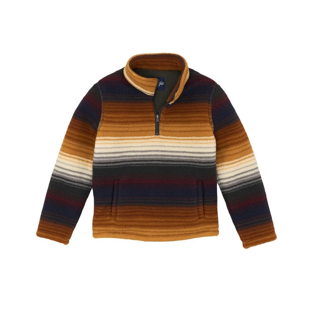Wrangler, Boy's Multi Stripe Sherpa 1/4 Zip Pullover