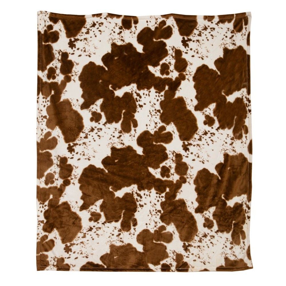 Willful Wear, Brown Cowhide Travel Blanket