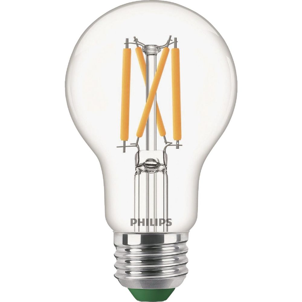 Philips Ultra Efficient 60W Equivalent Soft White Clear A19 LED Bulb (4-Pack)