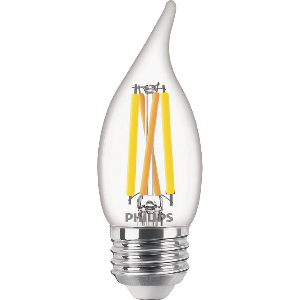 Philips Ultra Definition 60W Equivalent Soft White BA11 Medium LED Decorative Light Bulb (3-Pack)