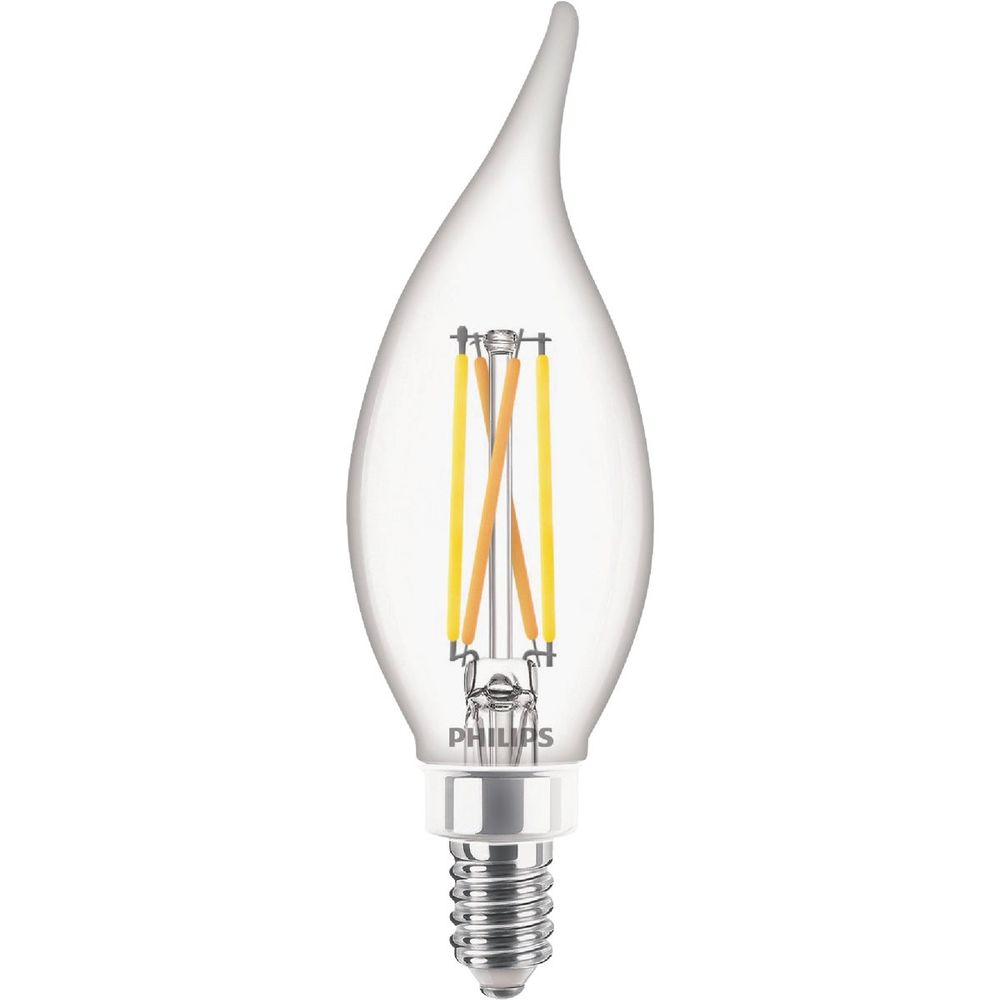 Philips Ultra Definition 25W Equivalent Soft White BA11 Candelabra LED Decorative Light Bulb (3-Pack)