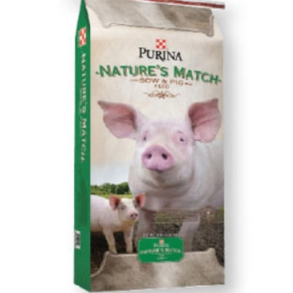 Purina Nature's Match Sow & Pig Concentrate Meal 50 lb.