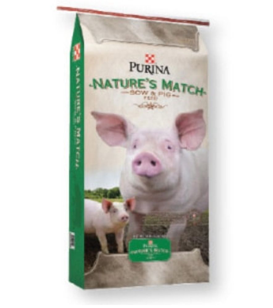 Purina Nature's Match Sow & Pig Concentrate Meal 50 lb.