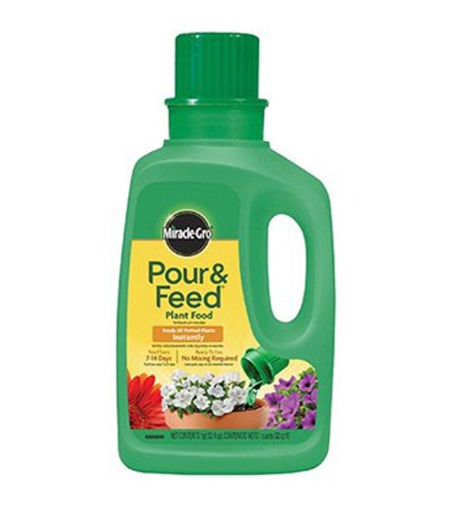 Miracle-Gro Ready-To-Use Pour & Feed Liquid Plant Food, 1 qt.