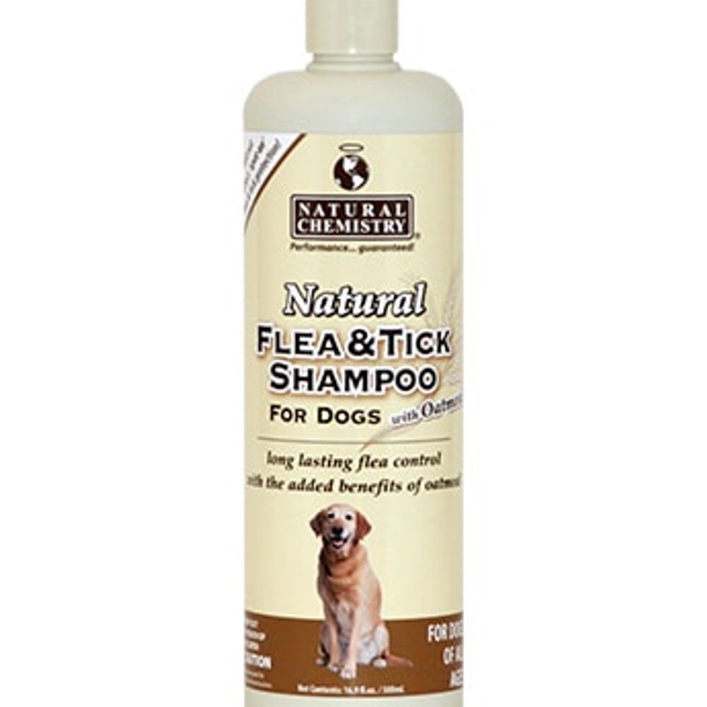 Natural Flea & Tick Shampoo for Dogs, 16 oz.
