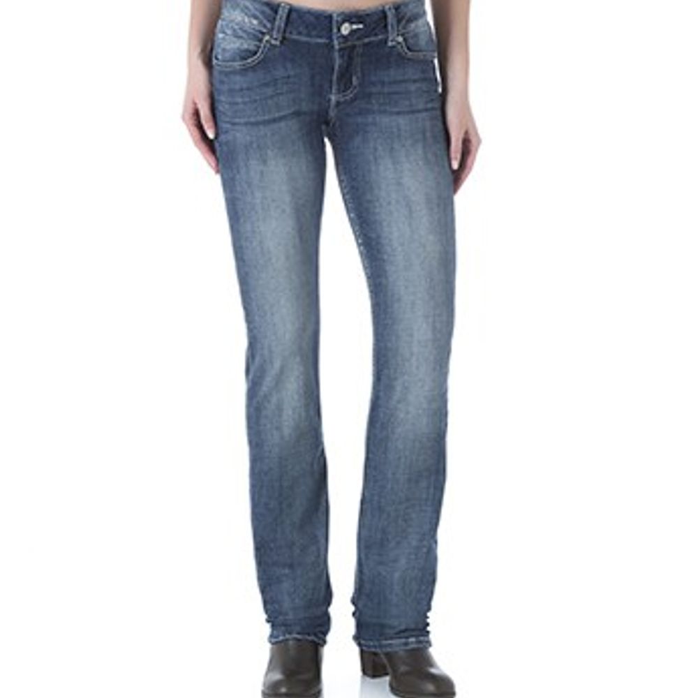 Wrangler, Ladies' Mid-Rise Straight Leg Jeans, 09MWTMS