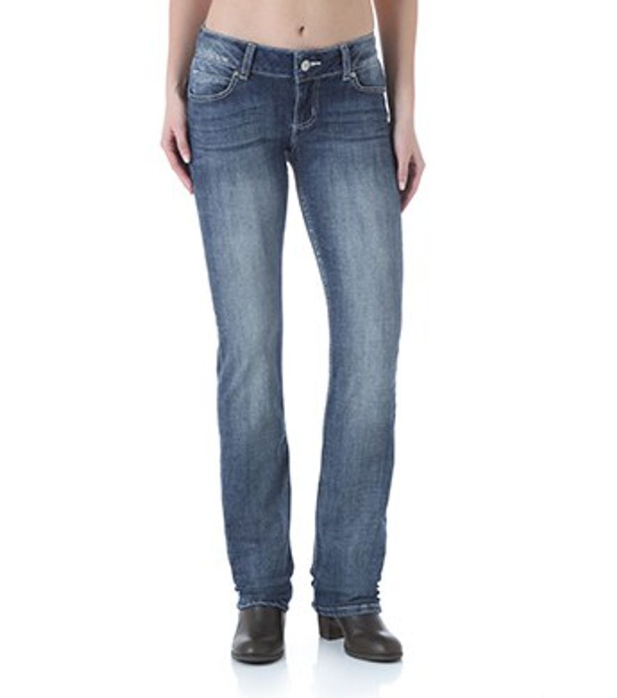 Wrangler, Ladies' Mid-Rise Straight Leg Jeans, 09MWTMS