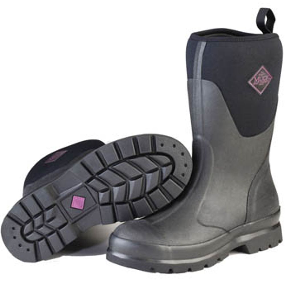 Muck Boot, Ladies Black Chore Mid Boot, WCHM-000