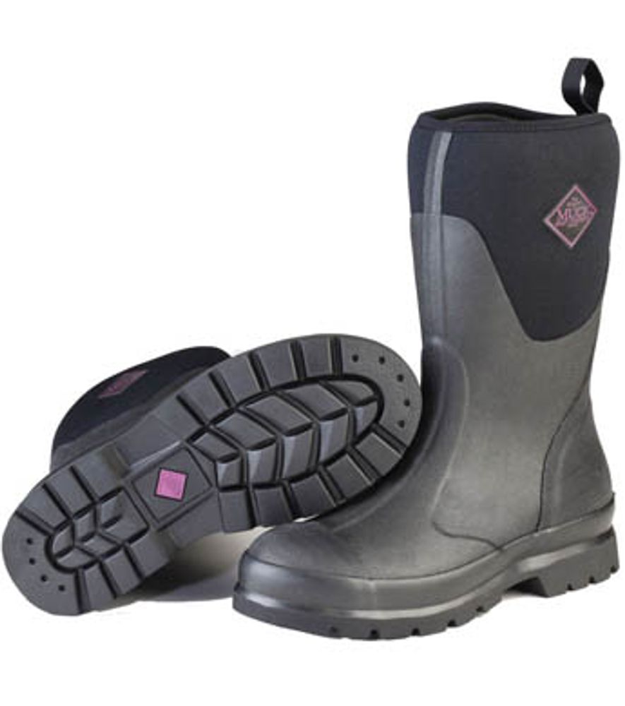 Muck Boot, Ladies Black Chore Mid Boot, WCHM-000