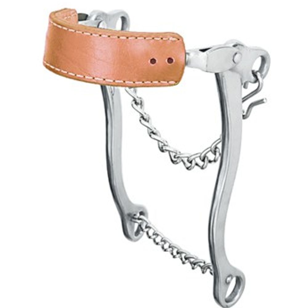 Weaver Leather Hackamore with Flat Leather Noseband, 8" Cheeks