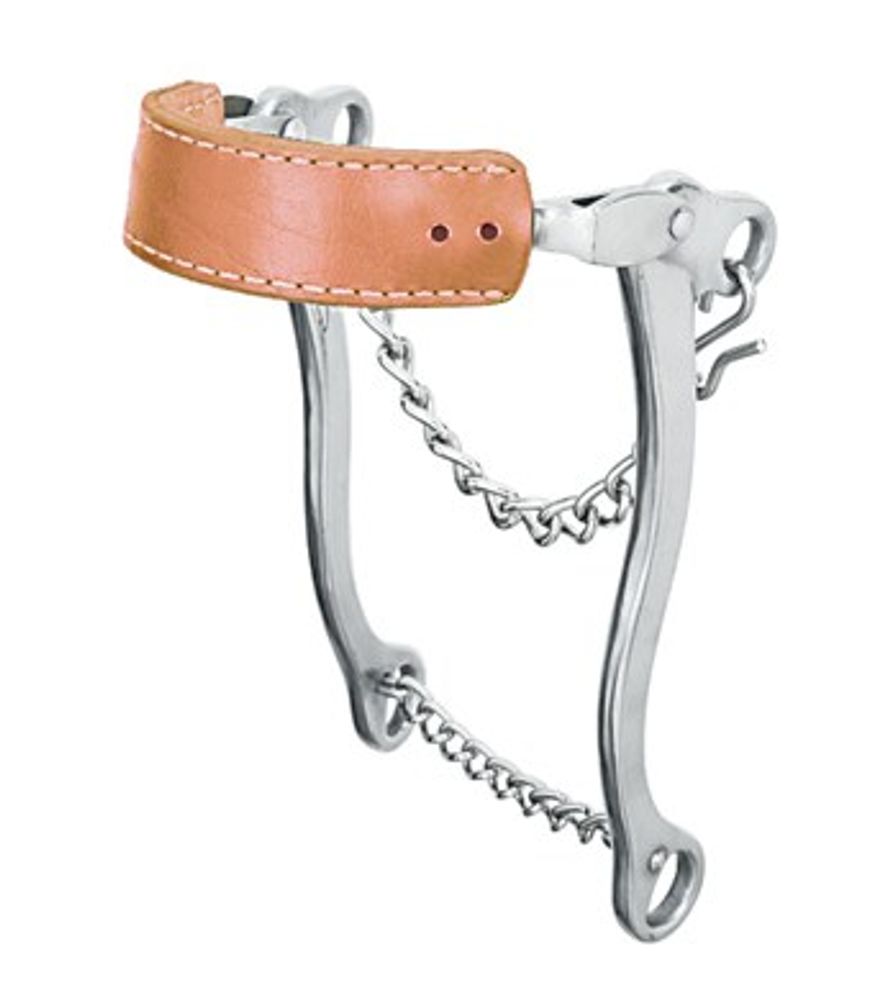 Weaver Leather Hackamore with Flat Leather Noseband, 8" Cheeks