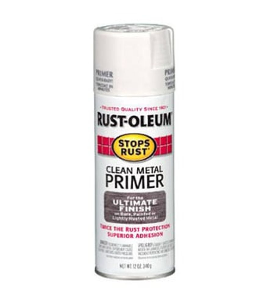 Rust-Oleum Metal Spray Primer, White, 12 oz.