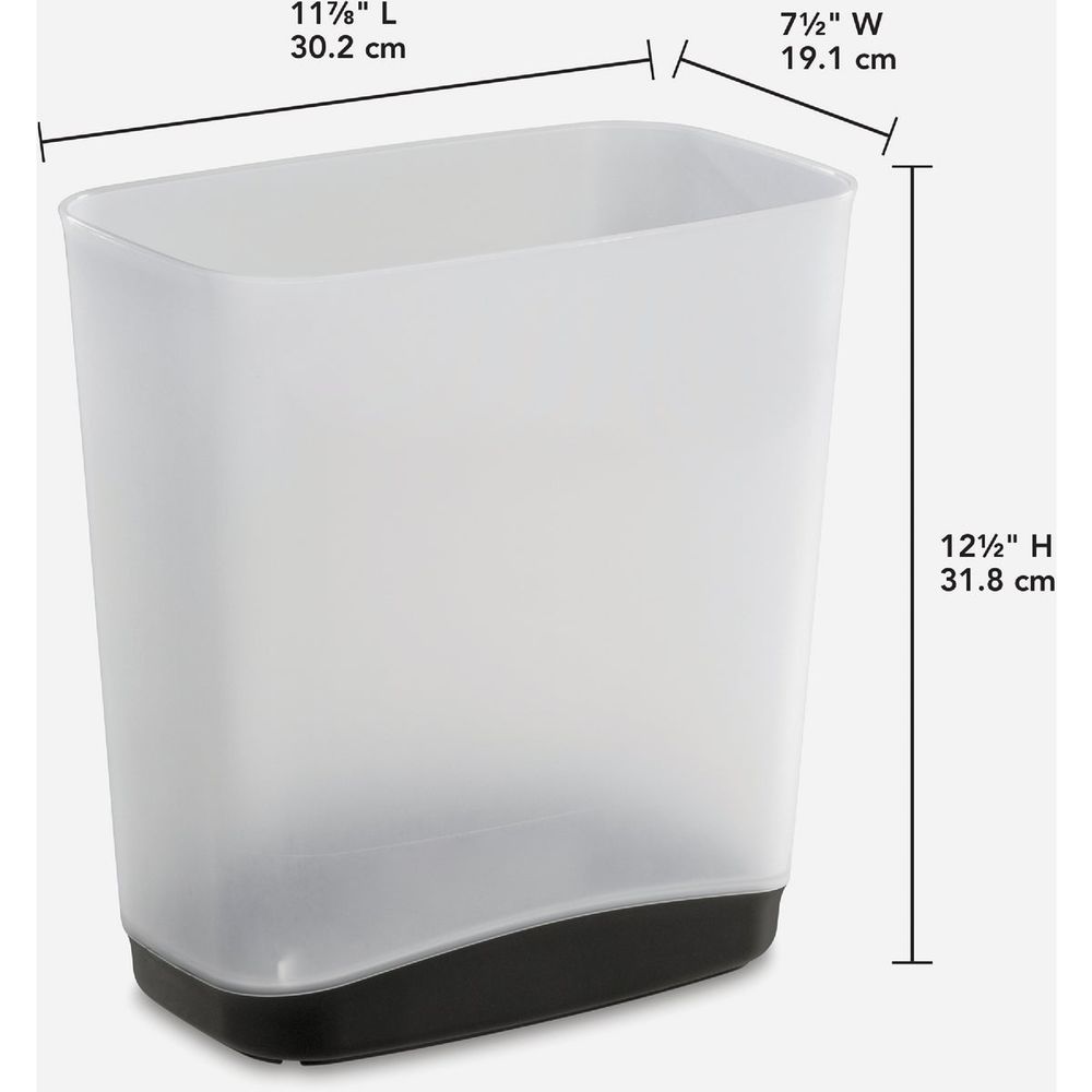 Sterilite 3.3 Gal. Rectangular Slim Wastebasket