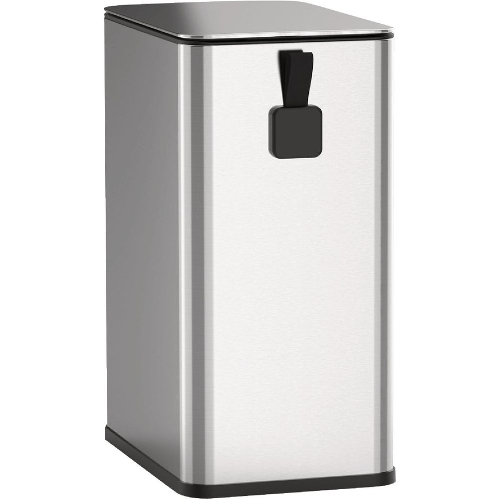 Ninestars 2.6 Gal. Slim Brushed Stainless Steel Pedal Trash Can