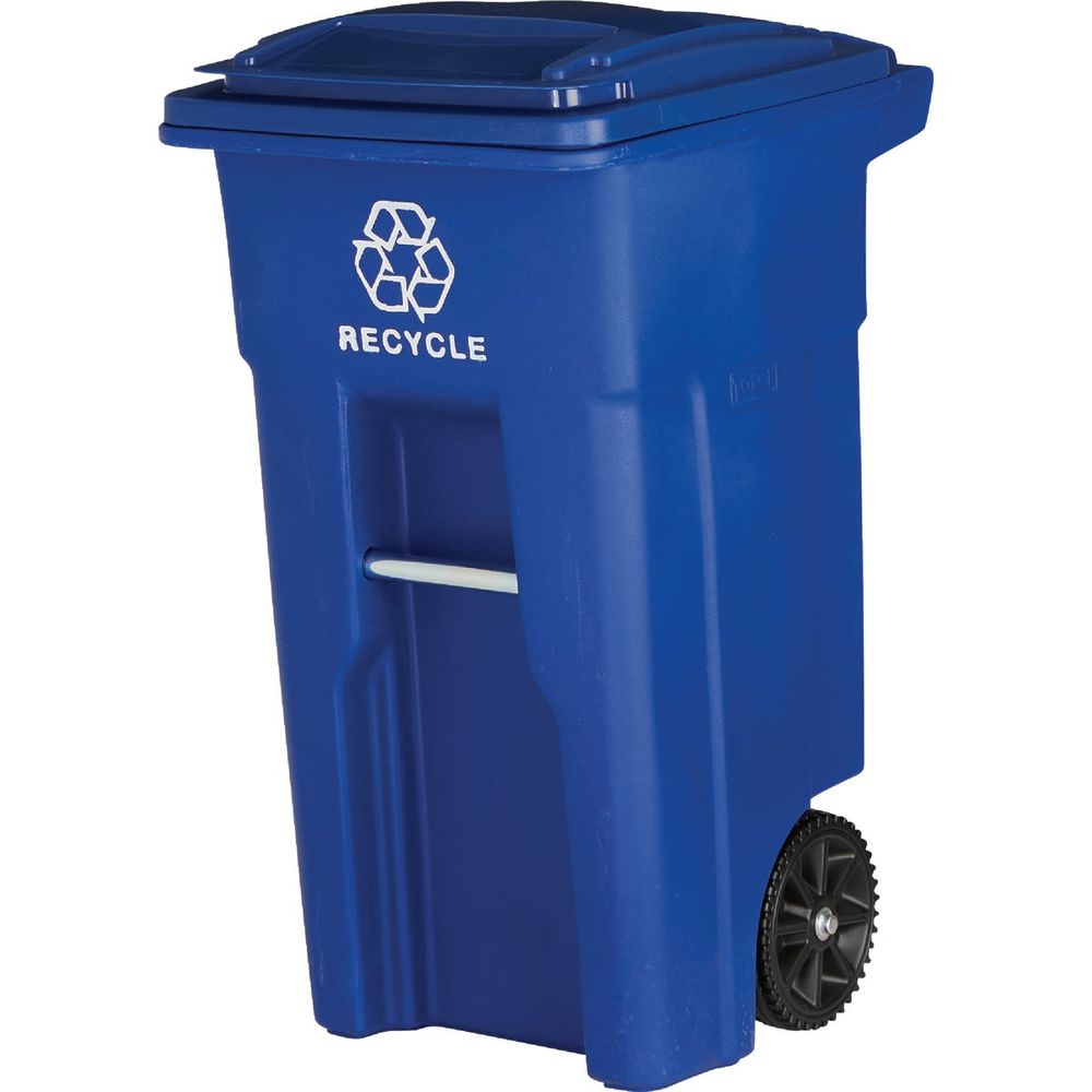 Toter 32 Gal. Recycling Trash Can with Lid