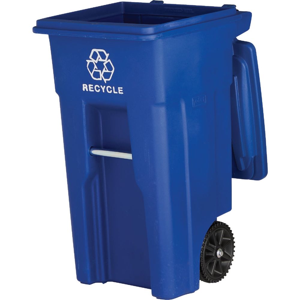 Toter 32 Gal. Recycling Trash Can with Lid