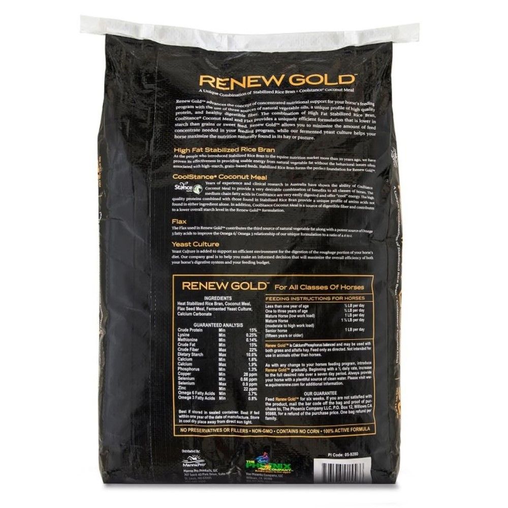 Manna Pro, Renew Gold Rice Bran, 30 lb