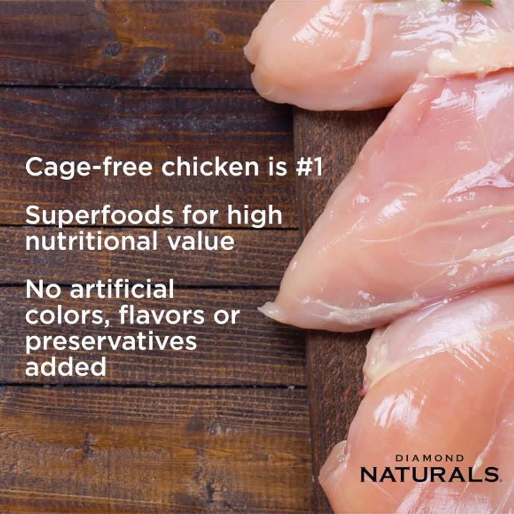 Diamond Naturals, All Life Stages Chicken & Rice Dog Food, 40 lb