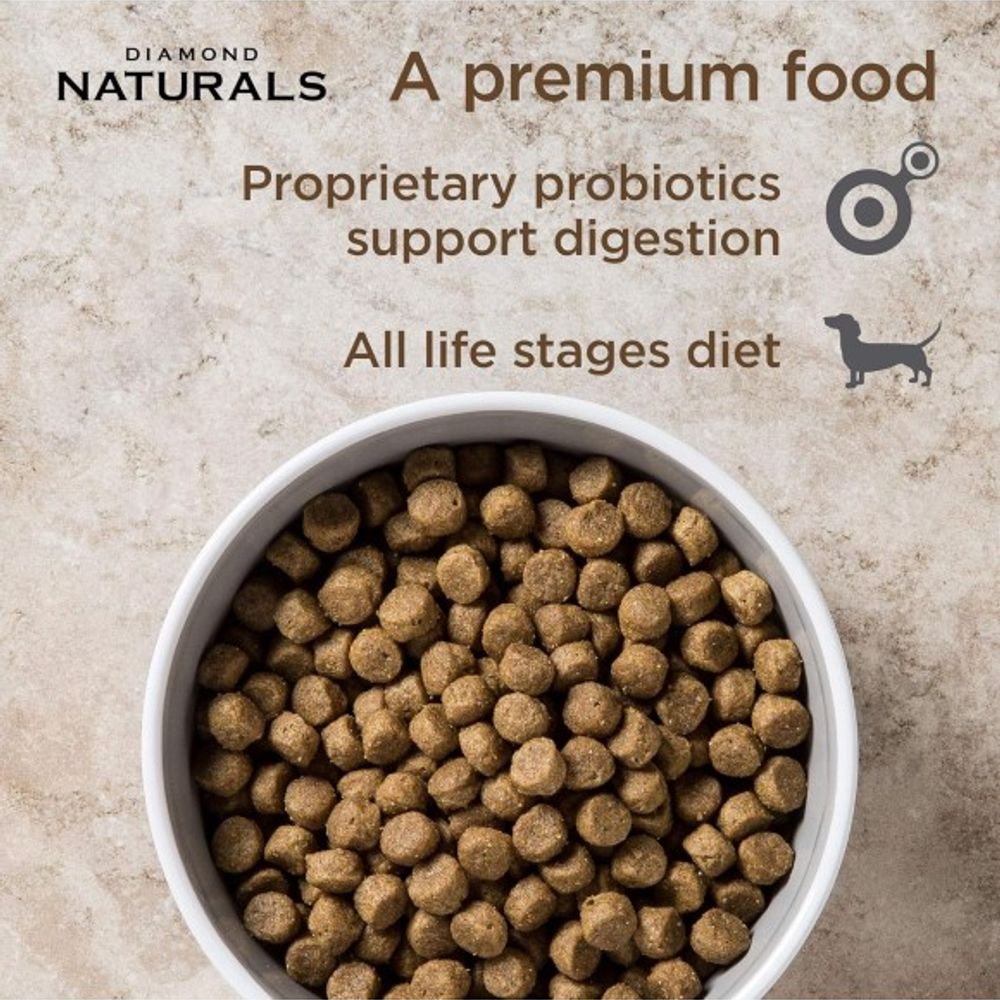 Diamond Naturals, All Life Stages Chicken & Rice Dog Food, 40 lb