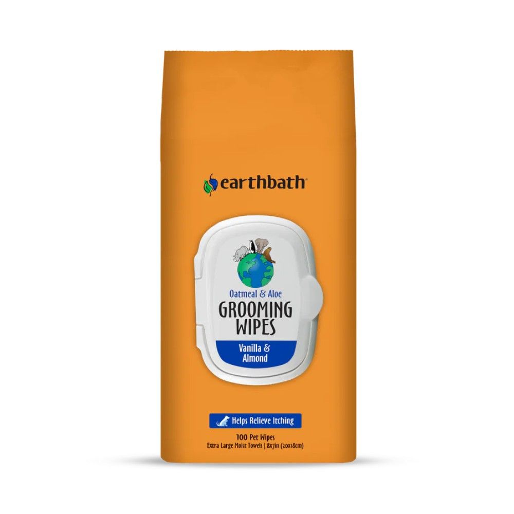 Earthbath, Oatmeal & Aloe Pet Grooming Wipes, 100 ct